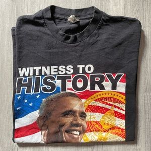 2013 DELTA PRO WEIGHT BARACK OBAMA WITNESS HISTORY T SHIRT
